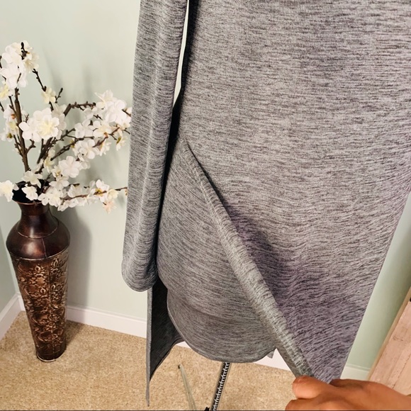 Gray Split Maxi Dress Size M - Picture 4 of 5